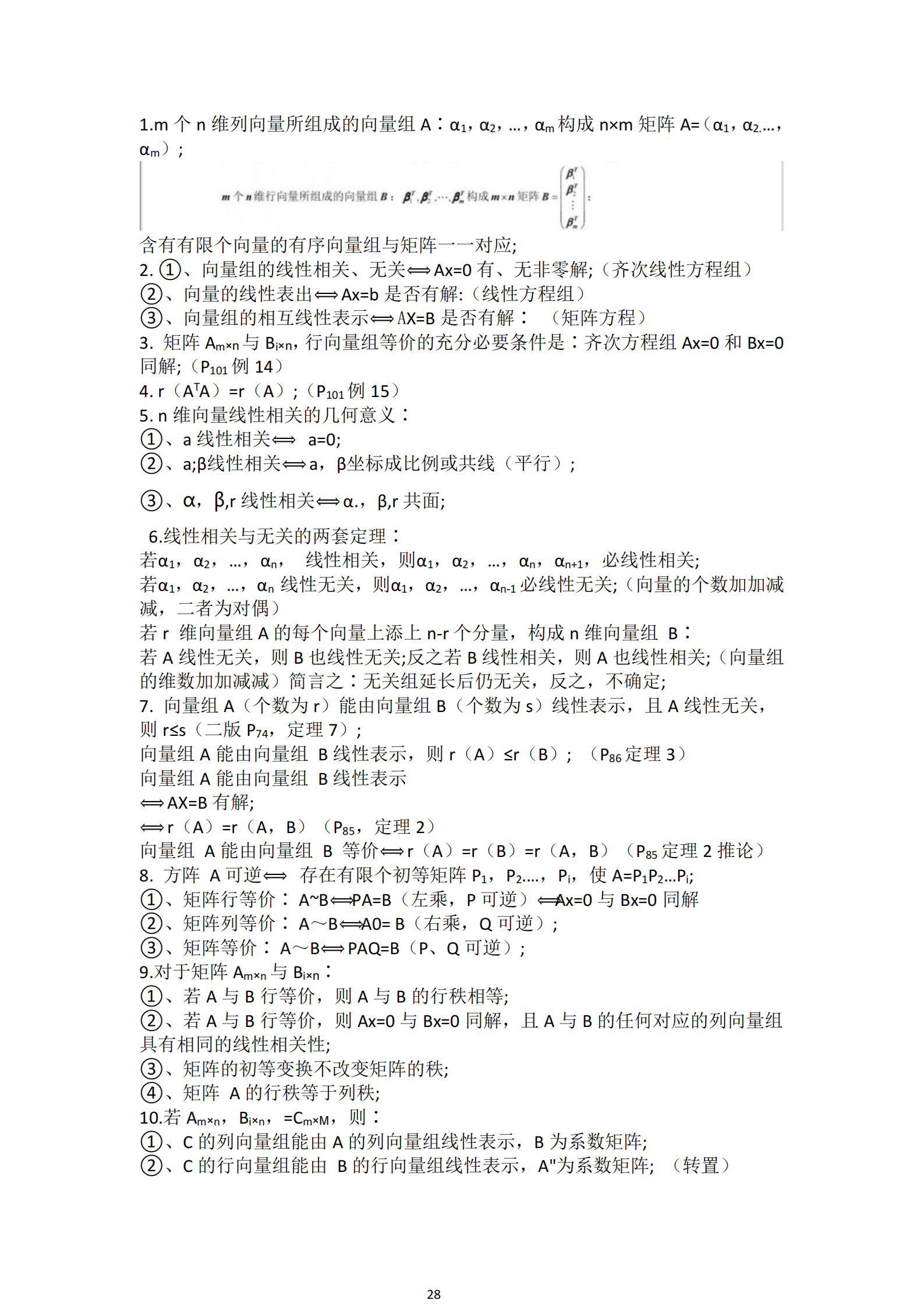 福建自考04184線性代數(shù)(經(jīng)管類)知識點押題資料